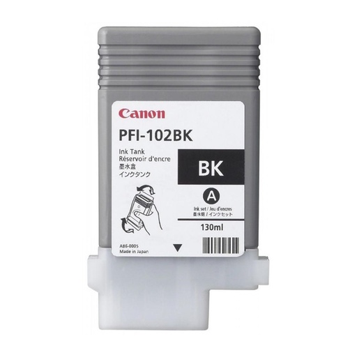 [165249] CARTUCHO DE TINTA NEGRO ORIGINAL (INK TANK) CANON PFI-102 BK 0895B001AA