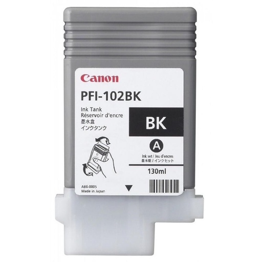 [165249] CARTUCHO DE TINTA NEGRO ORIGINAL (INK TANK) CANON PFI-102 BK 0895B001AA