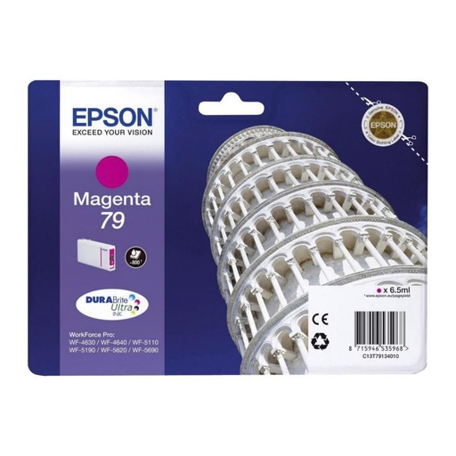 [166036] EPSON CARTUCHO MAGENTA L 900 PAGINAS WORKFORCE PRO WF-5XXX SERIES Nº79