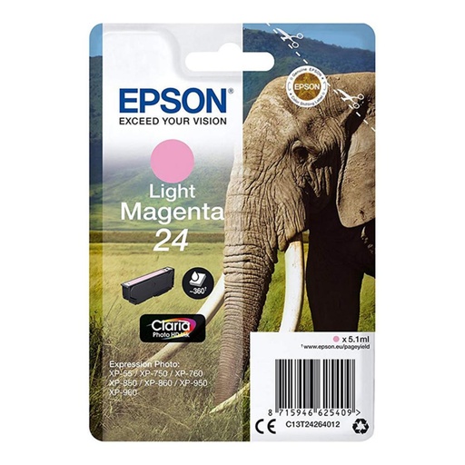 [165307] EPSON CLARIA PHOTO HD INK CARTUCHO MAGENTA CLARO 24