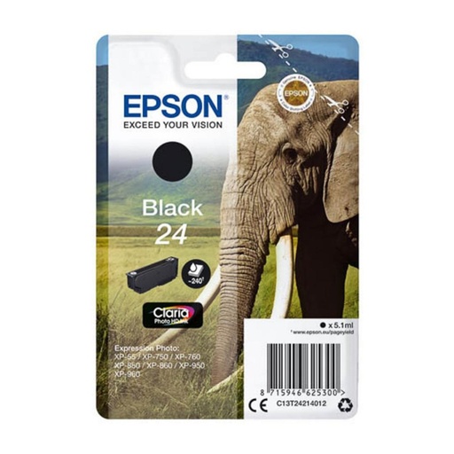 [165310] EPSON CLARIA PHOTO HD INK CARTUCHO NEGRO 24 EXPRESSION PHOTO XP-950