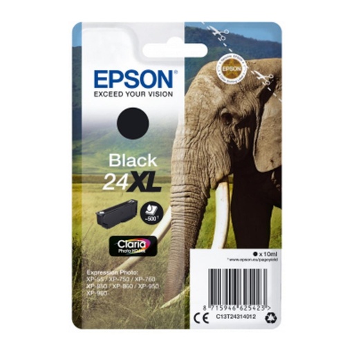 [165748] EPSON CLARIA PHOTO HD INK CARTUCHO NEGRO 24XL EXPRESSION PHOTO XP-760/950