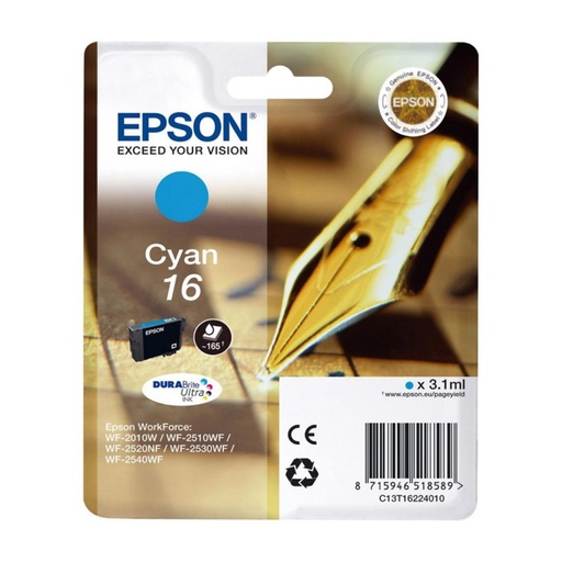 [166014] EPSON DURABRITE ULTRA INK CARTUCHO CIAN 16