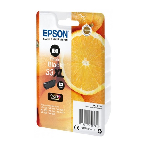 [165737] EPSON EXPRESSION HOME XP-530/XP630/XP635/XP830 CARTUCHO NEGRO FOTO 33XL