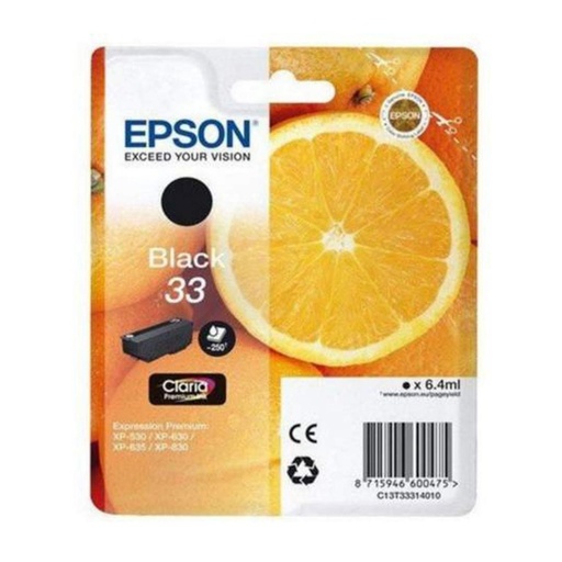 [165733] EPSON EXPRESSION HOME XP-530/XP630/XP635/XP830 CARTUCHO NEGRO FOTO Nº33