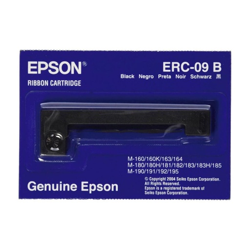 [166227] EPSON HX-20, M-160/163/164/180/181/182/183/185/190/191/192/195 ERC-09B (S015168) CINTA NYLON NEG.