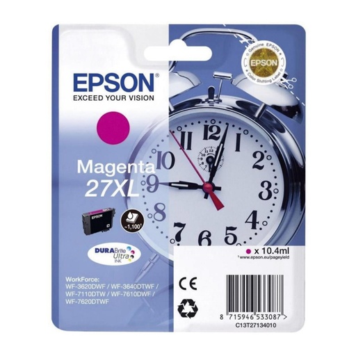 [166032] EPSON WORKFORCE WF-3000 Y WF-7000 CARTUCHO MAGENTA DE ALTA CAPACIDAD Nº27XL