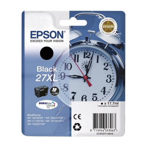 [166030] EPSON WORKFORCE WF-3000 Y WF-7000 CARTUCHO NEGRO DE ALTA CAPACIDAD Nº27XL