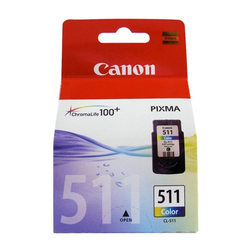 [167349] CARTUCHO DE TINTA TRICOLOR ORIGINAL CANON CL-511 2972B001