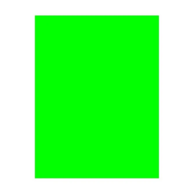 [600121] CARTULINA SADIPAL 50×65 CM 250 GRAMOS VERDE FLUORESCENTE 10 HOJAS