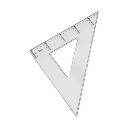 [600030] ESCUADRA CAMPUS PLASTICO 25CM