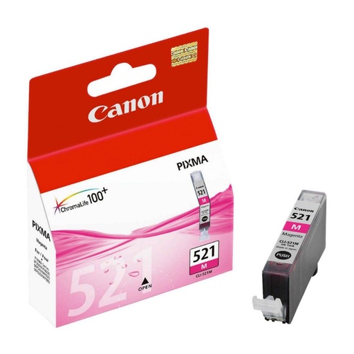 [167353] CARTUCHO DE TINTA MAGENTA ORIGINAL CANON CLI-521M 2935B001