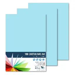 Cartulina Raylu A4 180 gramos azul celeste