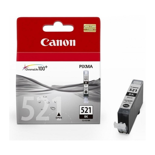[165245] CARTUCHO DE TINTA NEGRO ORIGINAL CANON CLI-521BK 2933B001