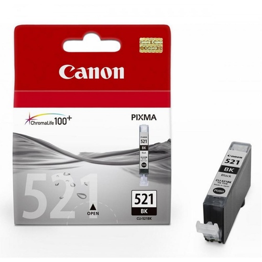 [165245] CARTUCHO DE TINTA NEGRO ORIGINAL CANON CLI-521BK 2933B001