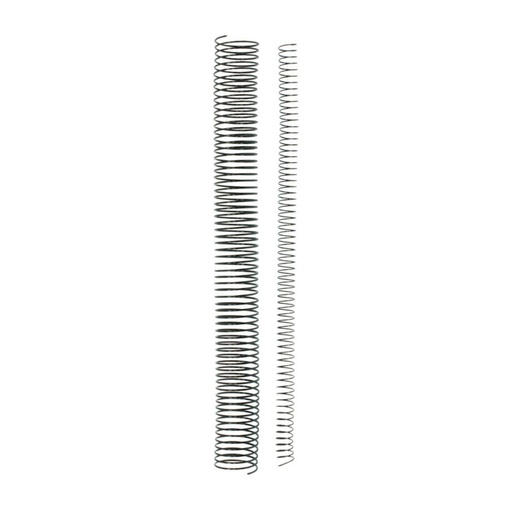 [220443] ESPIRALES METÁLICA NEGRA 36MM CAJA 25UDS PASO 5:1