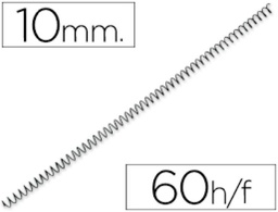ESPIRALES METAL 10 MM NEGRO 4:1