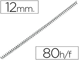 ESPIRALES METAL 12 NEGRO MM 4:1
