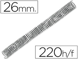 ESPIRALES METAL 26 MM NEGRO 4:1