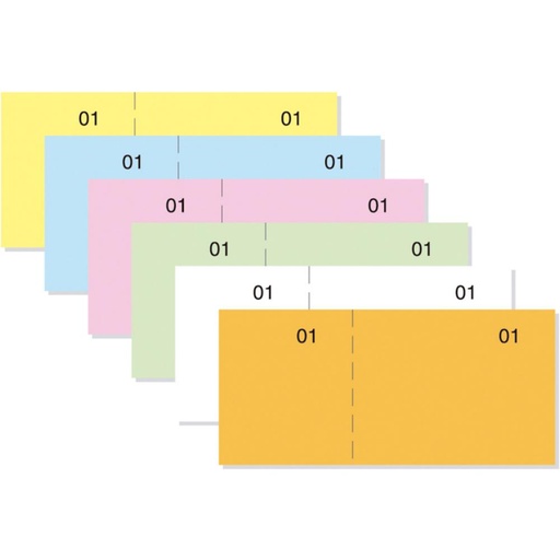 [001417] TALONARIO DE CAJA LOAN 11X5CM NUMERADO COLOR NARANJA