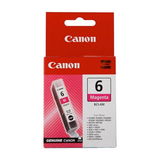 [169397] CARTUCHO CANON BCI-6M MAGENTA ORIGINAL – 13 ML 4707A002
