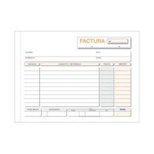 [001385] TALONARIO DE FACTURAS LOAN 8º APAISADO DUPLICADO AUTOCOPIANTE