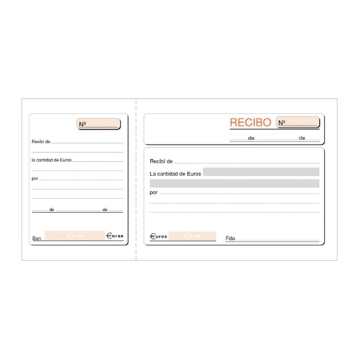 [001375] TALONARIO DE RECIBOS LOAN TRES DEL FOLIO PAPEL LITOS