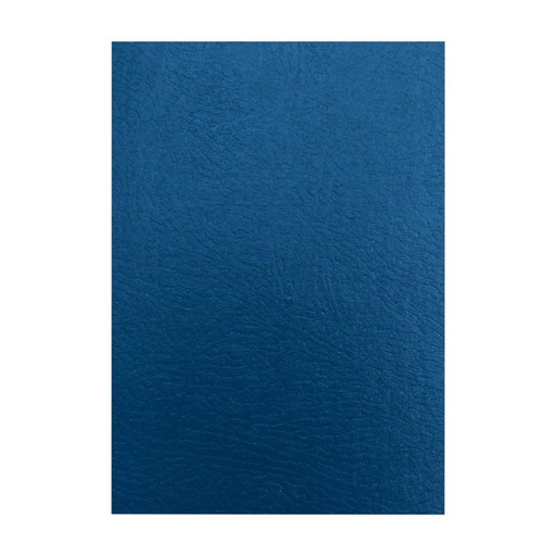 [248535] FELLOWES PORTADAS CARTÓN SÍMIL PIEL A4 AZUL 750 MICRAS PACK 50
