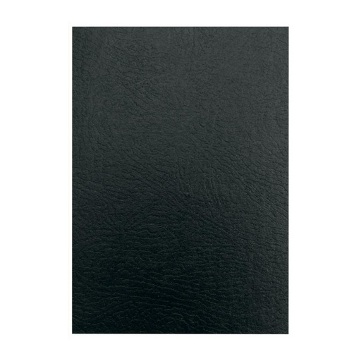 [248536] FELLOWES PORTADAS CARTÓN SÍMIL PIEL A4 NEGRO 750 MICRAS PACK 50