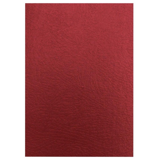 [248537] FELLOWES PORTADAS CARTÓN SÍMIL PIEL A4 ROJO 750 MICRAS (PACK 50)