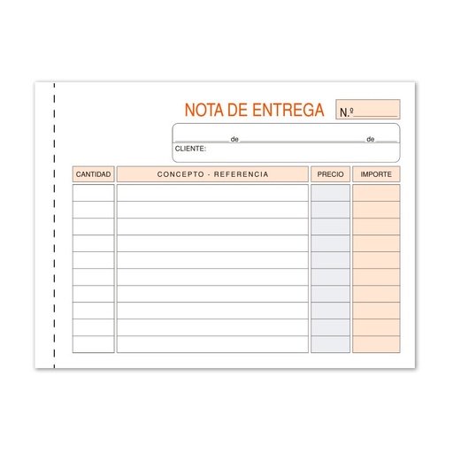 [001402] TALONARIO NOTAS DE ENTREGA LOAN 8º APAISADO DUPLICADO AUTOCOPIANTE