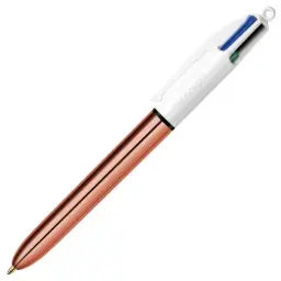 BOLÍGRAFO BIC 4 COLORES ROSE GOLD 