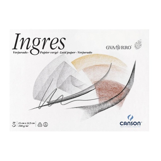 [619939] BLOC DIBUJO CANSON GUARRO INGRES A4+ ENCOLADO