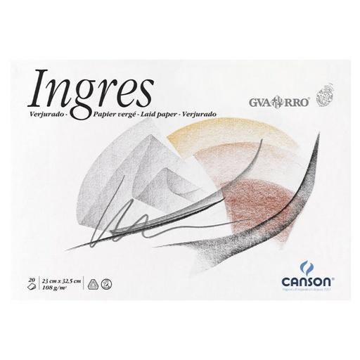 [619939] BLOC DIBUJO CANSON GUARRO INGRES A4+ ENCOLADO