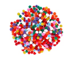 POMPONES MINI POLIPROPILENO MIX 5MM BOLSA 500 UDS