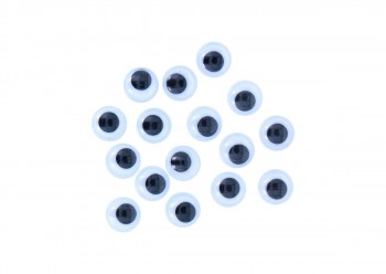 [650274] OJOS MÓVILES NEGROS AUTADHESIVOS REDONDOS 8 MM 80 UDS