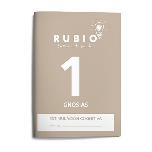 [630909] CUADERNO RUBIO GNOSIAS ESTIMULACIÓN COGNITIVA NIVEL 1
