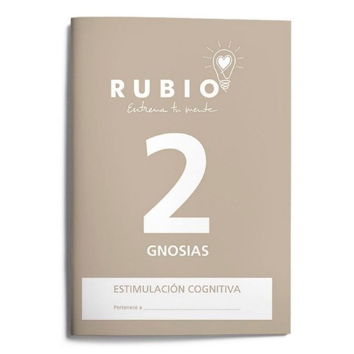 [630910] CUADERNO RUBIO GNOSIAS ESTIMULACIÓN COGNITIVA NIVEL 2 