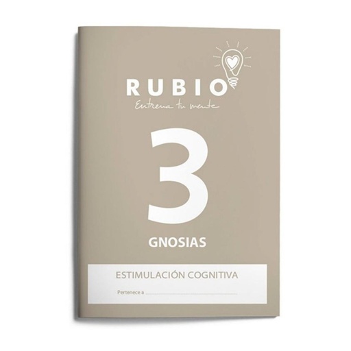 [630911] CUADERNO RUBIO GNOSIAS ESTIMULACIÓN COGNITIVA NIVEL 3 
