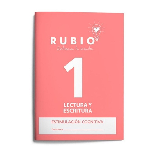 [630900] CUADERNO RUBIO LECTURA Y ESCRITURA ESTIMULACIÓN COGNITIVA NIVEL 1 