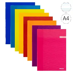 LIBRETA GRAPADA A4 TAPA CARTON 90 GRAMOS HORIZONTAL