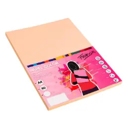PAPEL A4 80G 100 HOJAS COLOR CREMA