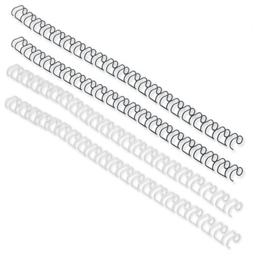 [220544] CANUTILLO METÁLICO WIRE-O 10MM CAJA 100 UDS  NEGRO