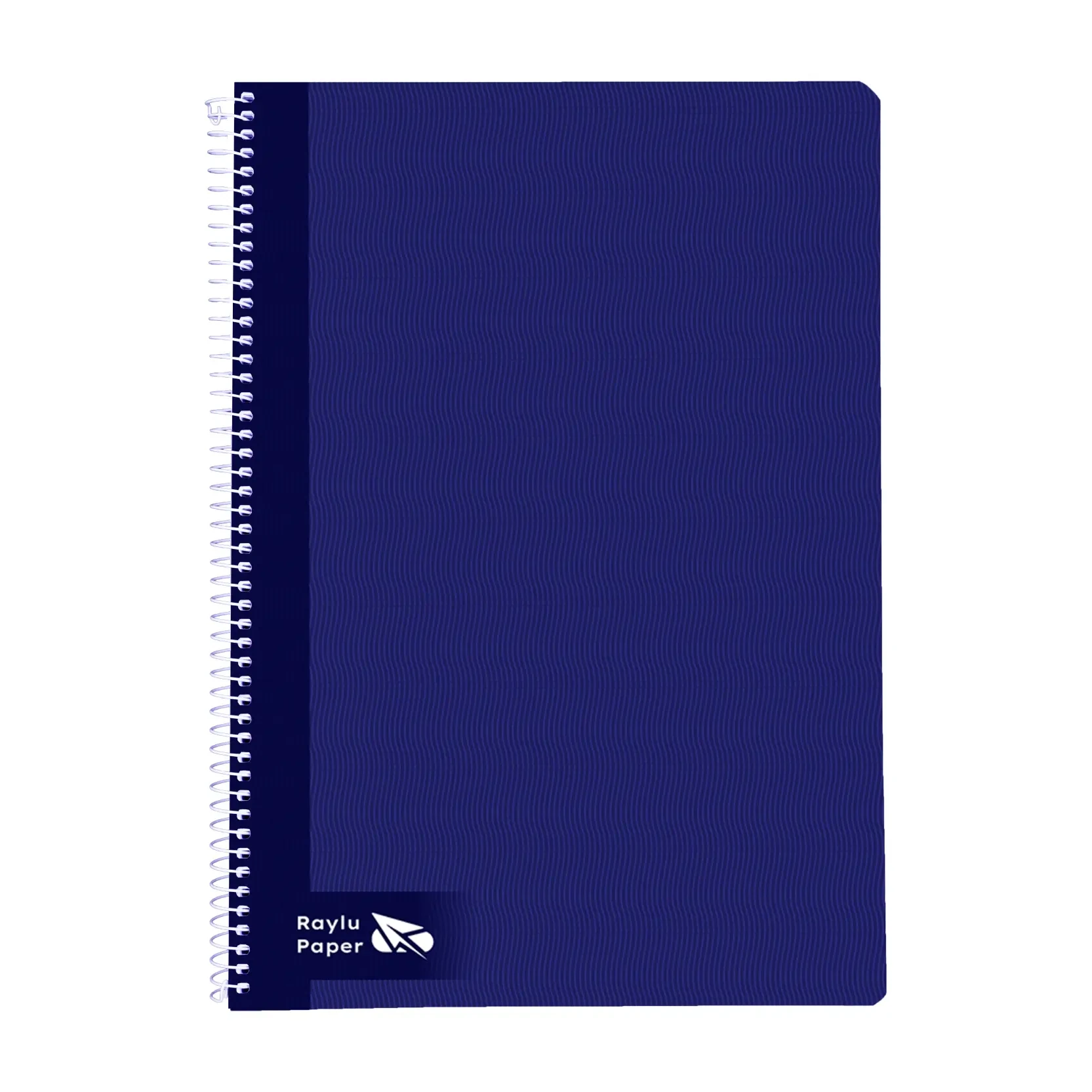 [004002] BLOC ESPIRAL A4 TAPA DURA 80 HOJAS 70 GRAMOS CUADRO 4MM AZUL OSCURO RAYLU