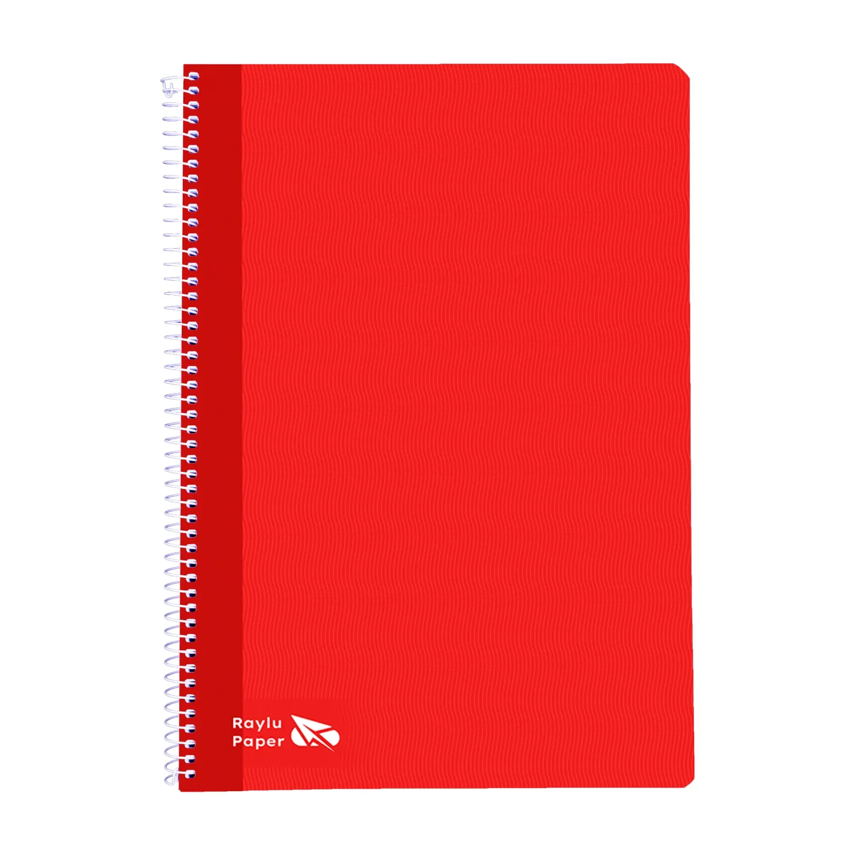 [004003] BLOC ESPIRAL A4 TAPA DURA 80 HOJAS 70 GRAMOS CUADRO 4MM ROJO RAYLU