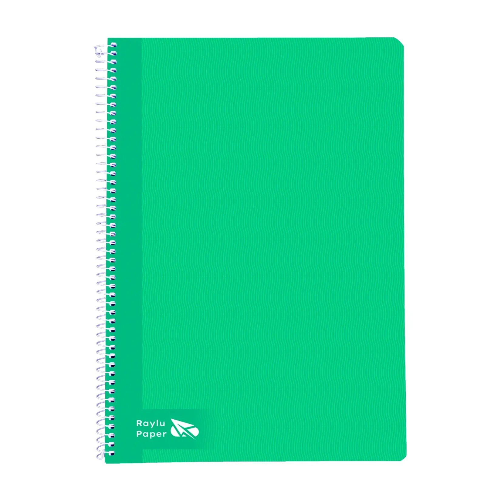 [004004] BLOC ESPIRAL A4 TAPA DURA 80 HOJAS 70 GRAMOS CUADRO 4MM VERDE RAYLU