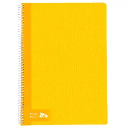 BLOC ESPIRAL A4 TAPA DURA 80 HOJAS 70 GRAMOS HORIZONTAL AMARILLO RAYLU