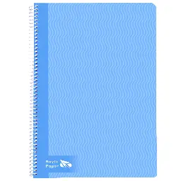 BLOC ESPIRAL A4 TAPA DURA 80 HOJAS 70 GRAMOS HORIZONTAL AZUL CLARO RAYLU