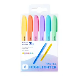 MARCADOR FLUORESCENTE RAYLU EASYFLOW BLÍSTER 6 PASTEL