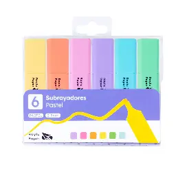 MARCADOR FLUORESCENTE RAYLU RAYLIGHT BLÍSTER 6 PASTEL